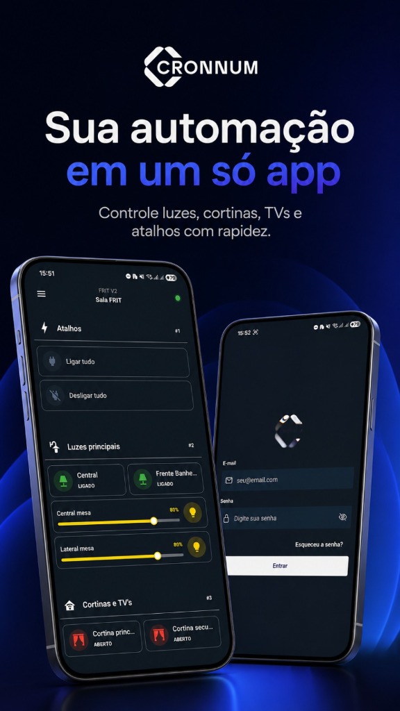 Aplicativo Cronnum no Smartphone